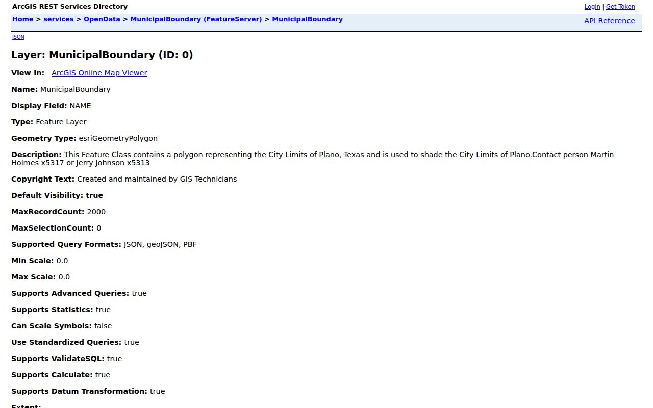Plano ZIP code directory municipal boundary service view